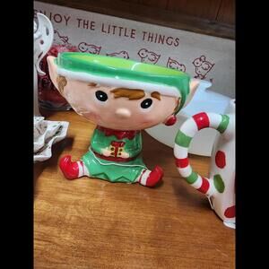 Sleigh Bell Bistro Elf candy dish
